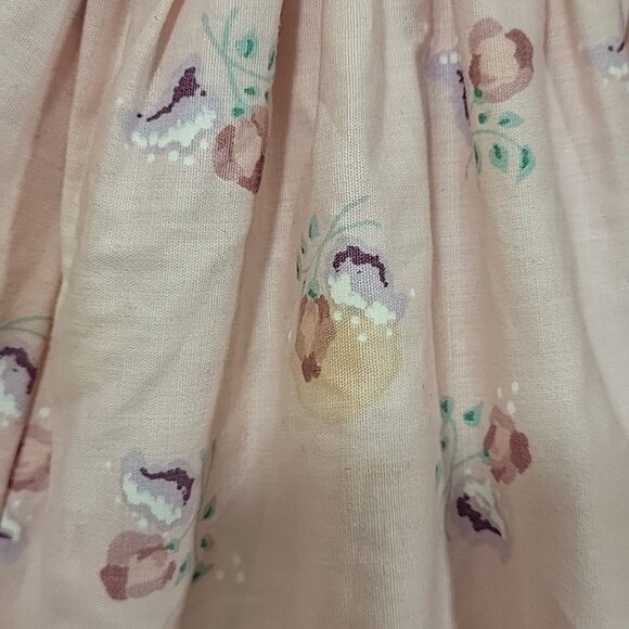 VINTAGE DAISY KINGDOM Girls Dress Size 8 Pink Floral Tea Party Factory Made Flaw - Picture 5 of 14